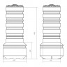 RODLEX R3 450/1500 колодец цельнолитой 450/600х1500мм