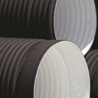 Труба гофрированная FDplast 923/800 мм ПЭ отрезок 6м с раструбом, Sn6 - Sn7