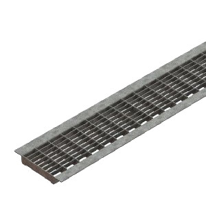 Решетка водоприемная стальная ячеистая оцинкованная (ячейка 32*10) Basic Dn100 кл. В125