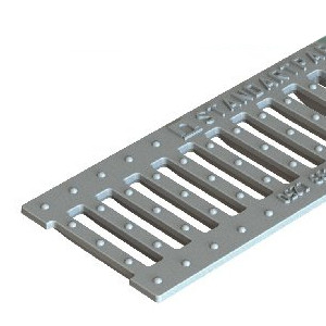 Решетка водоприемная чугунная щелевая оцинкованная Basic Dn100 кл. С250