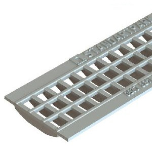 Решетка водоприемная чугунная ячеистая оцинкованная Basic Dn100 кл. С250